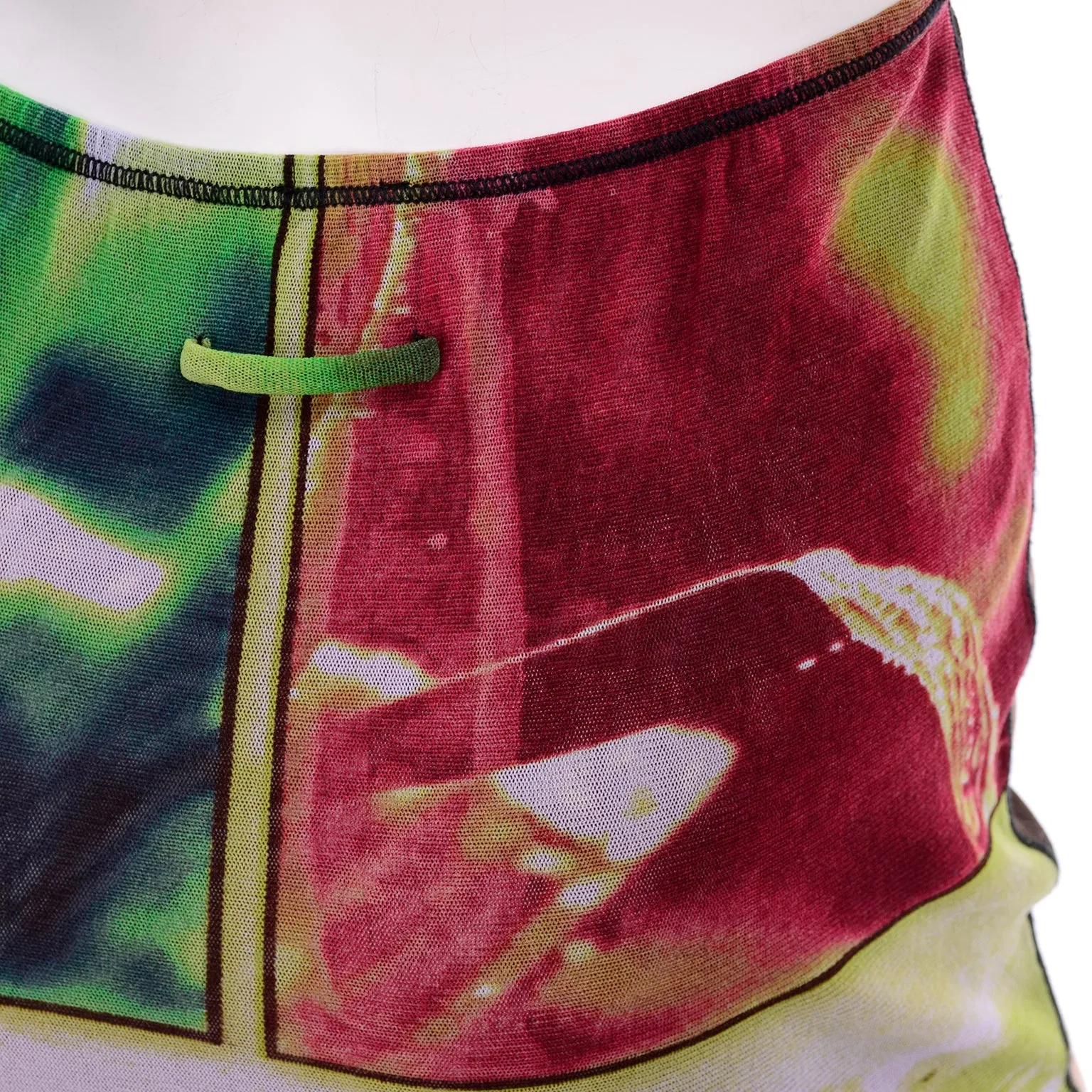 1990s Jean Paul Gaultier Maxi Skirt w/ Iconography & Nature Patchwork