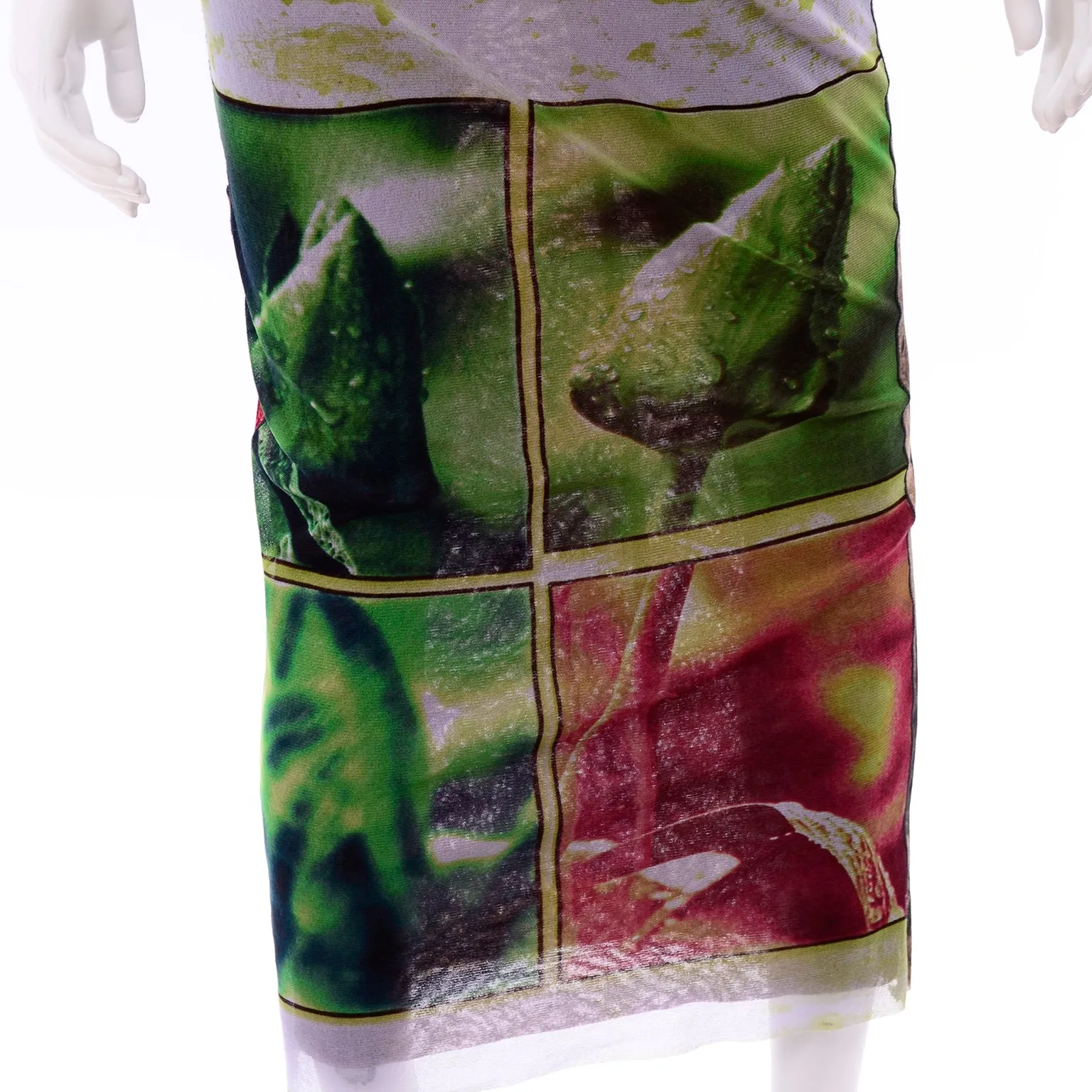 1990s Jean Paul Gaultier Maxi Skirt w/ Iconography & Nature Patchwork