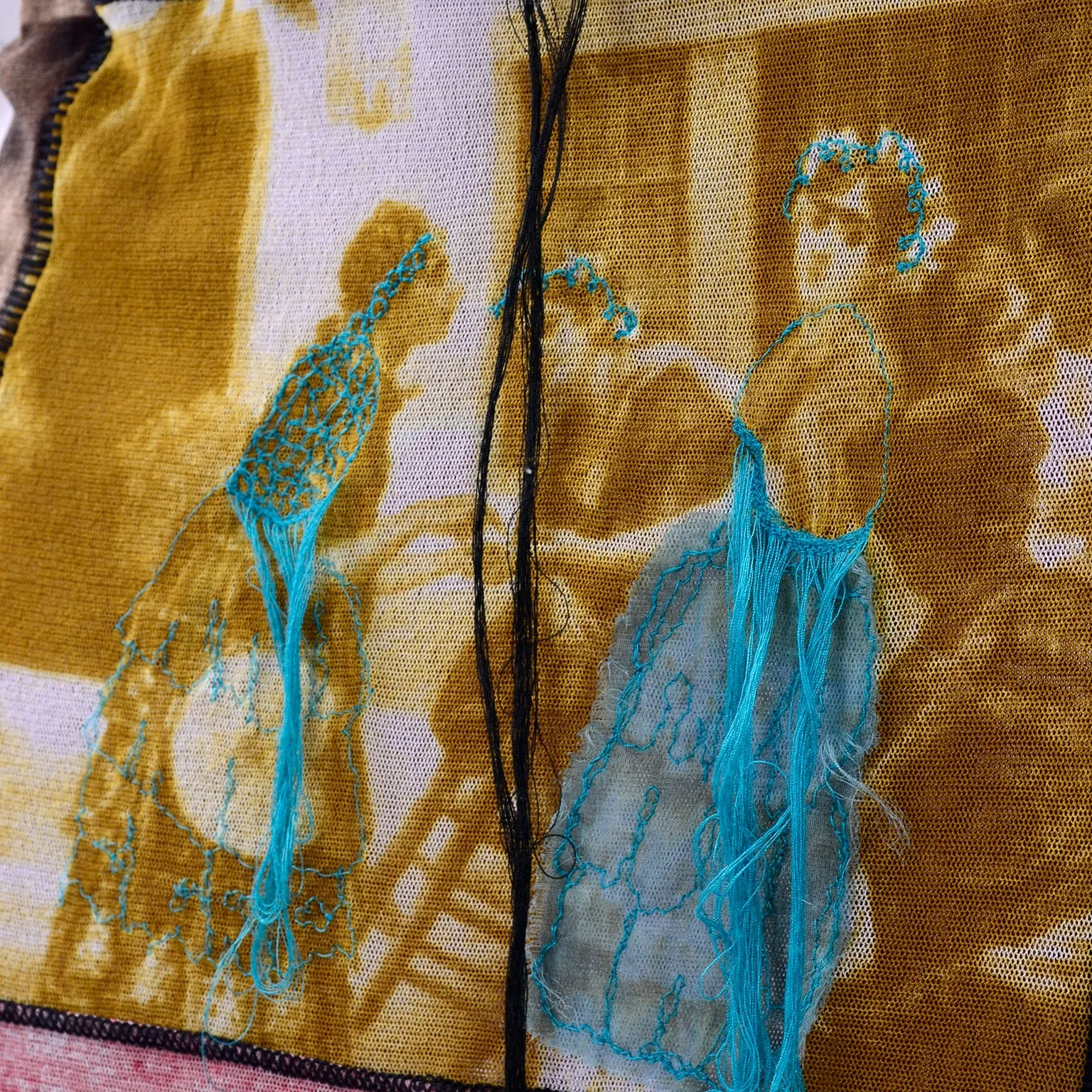 1990s Jean Paul Gaultier Maxi Skirt w/ Iconography & Nature Patchwork
