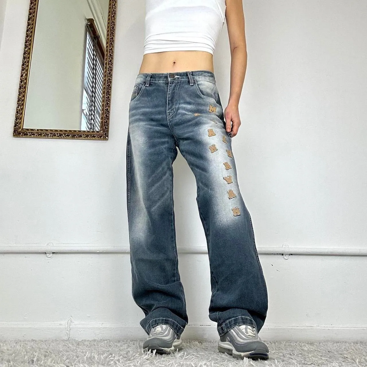 2000's wide leg jeans