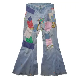 (27") 70s Patchwork Jeans