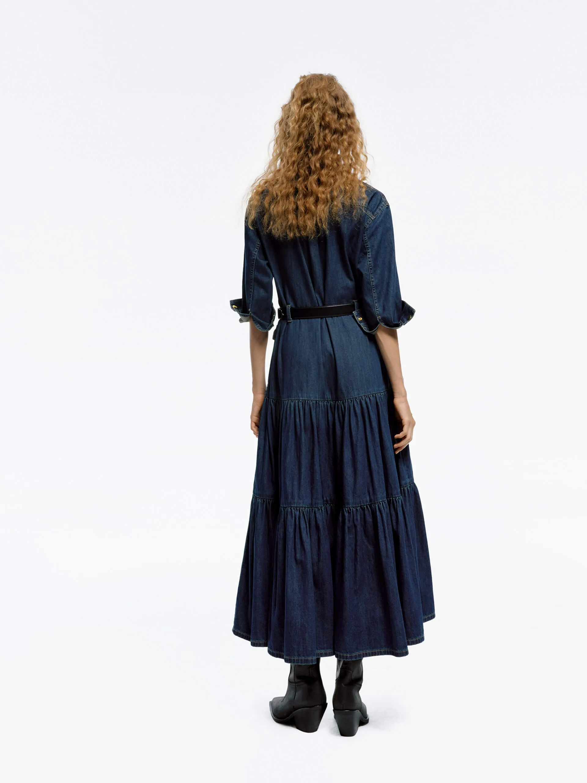 A-line Pleated Dress