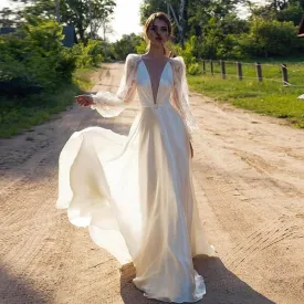A-line wedding dress