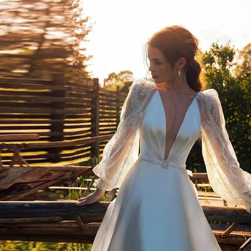 A-line wedding dress