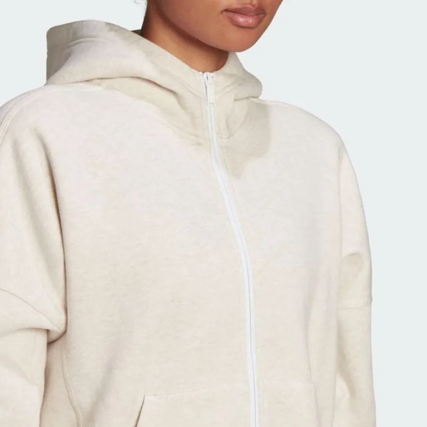 Adidas Sportswear Studio Lounge Fleece Full-Zip Women Sportswear Hoody Botanic Mel