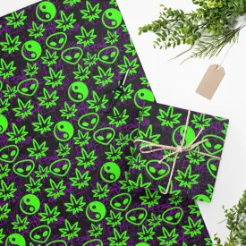Alien Wrapping paper and book cover