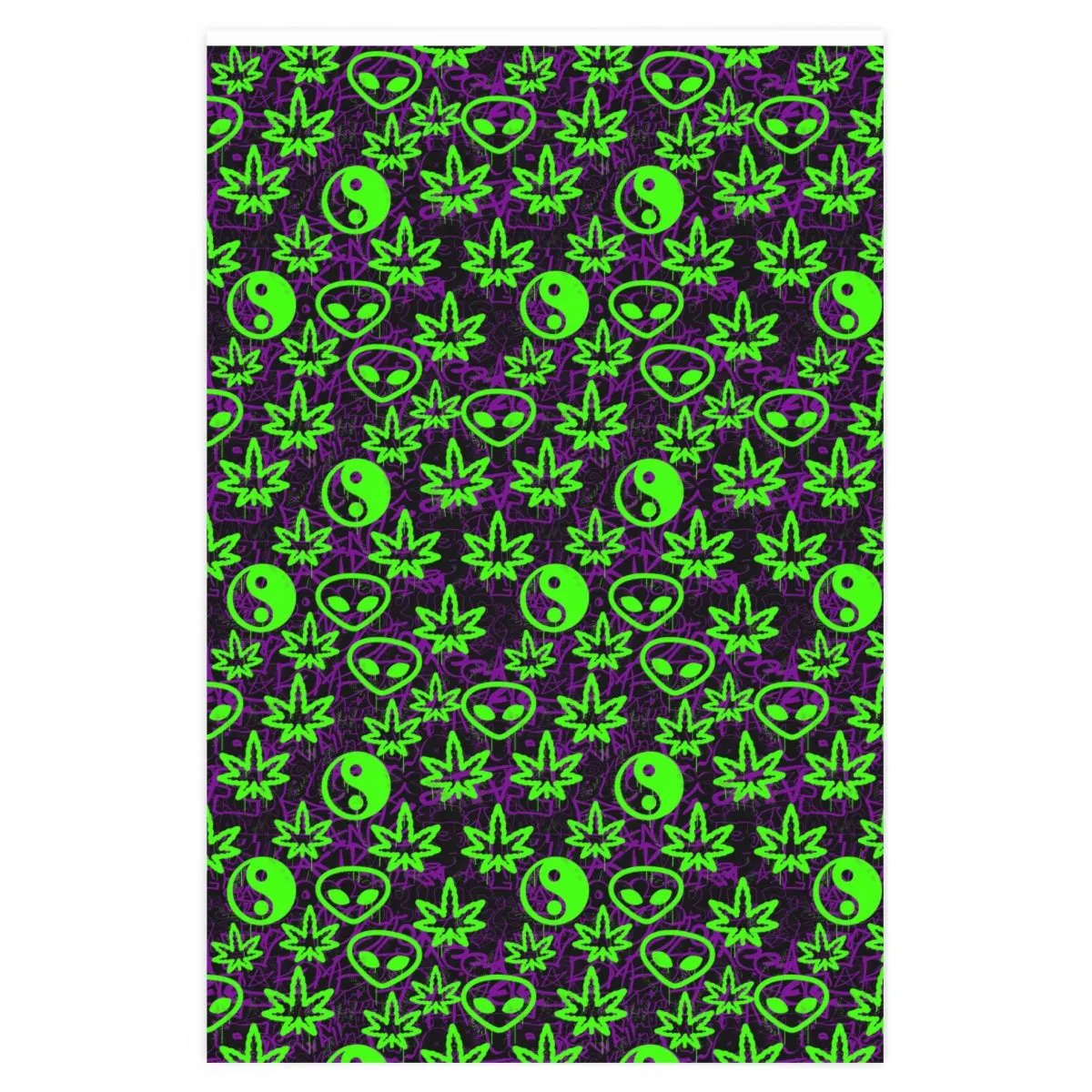Alien Wrapping paper and book cover