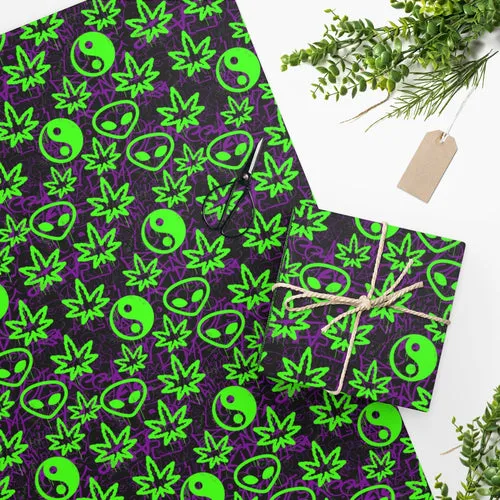 Alien Wrapping paper and book cover