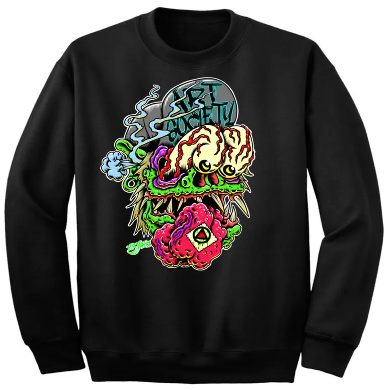 Art Society MONSTER DROP SWEATER BLACK