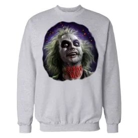 Art Society x Retro Kings BEETLEJUICE CREW SWEATER GREY
