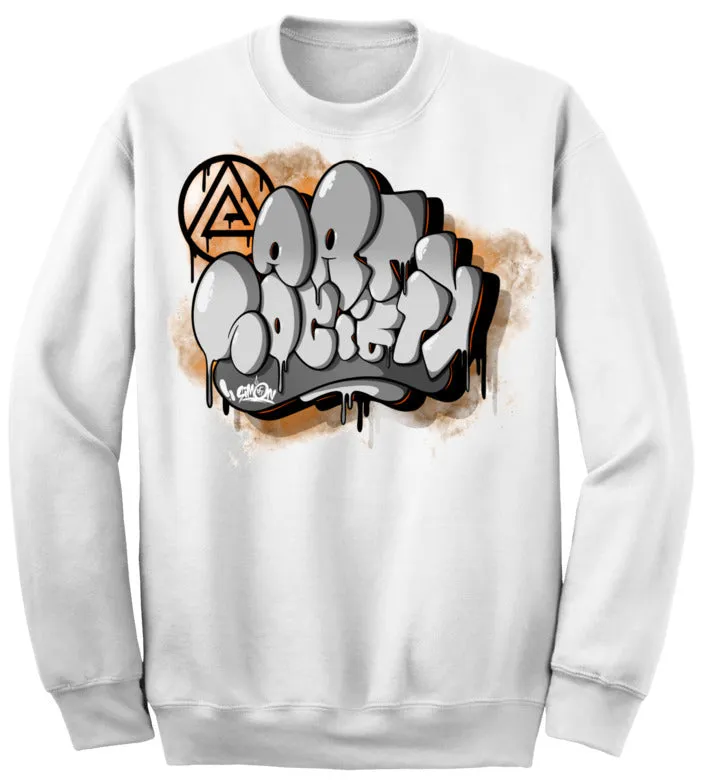 Art Society x Retro Kings x SIMON DEE CREW SWEATER WHITE