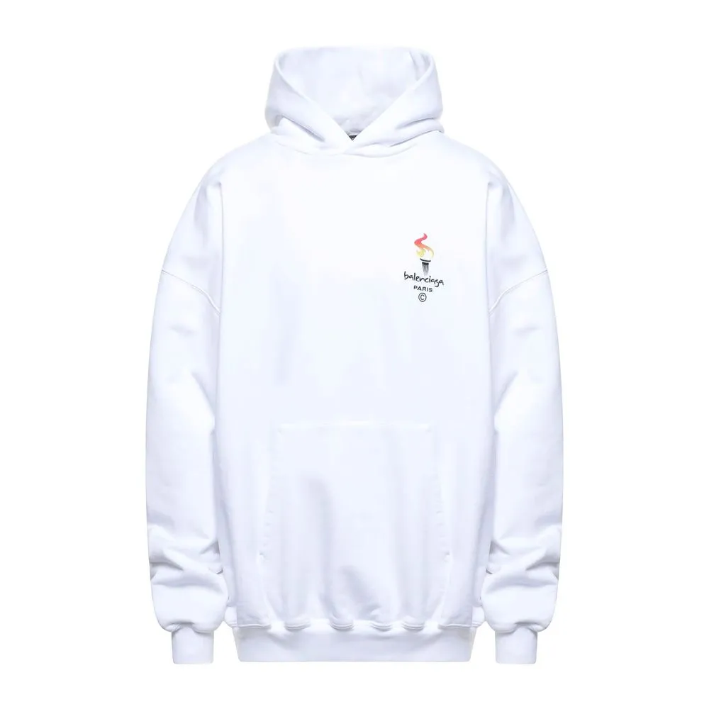 Balenciaga White Cotton Sweater