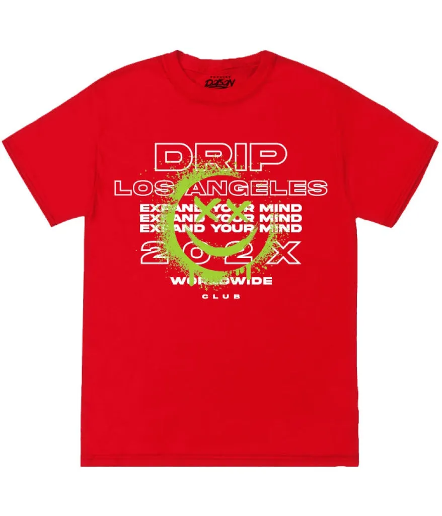 BIG SIZE-DRIP SMILEY GRAFFITI TEE