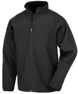Black - Men's recycled 2-layer printable softshell jacket