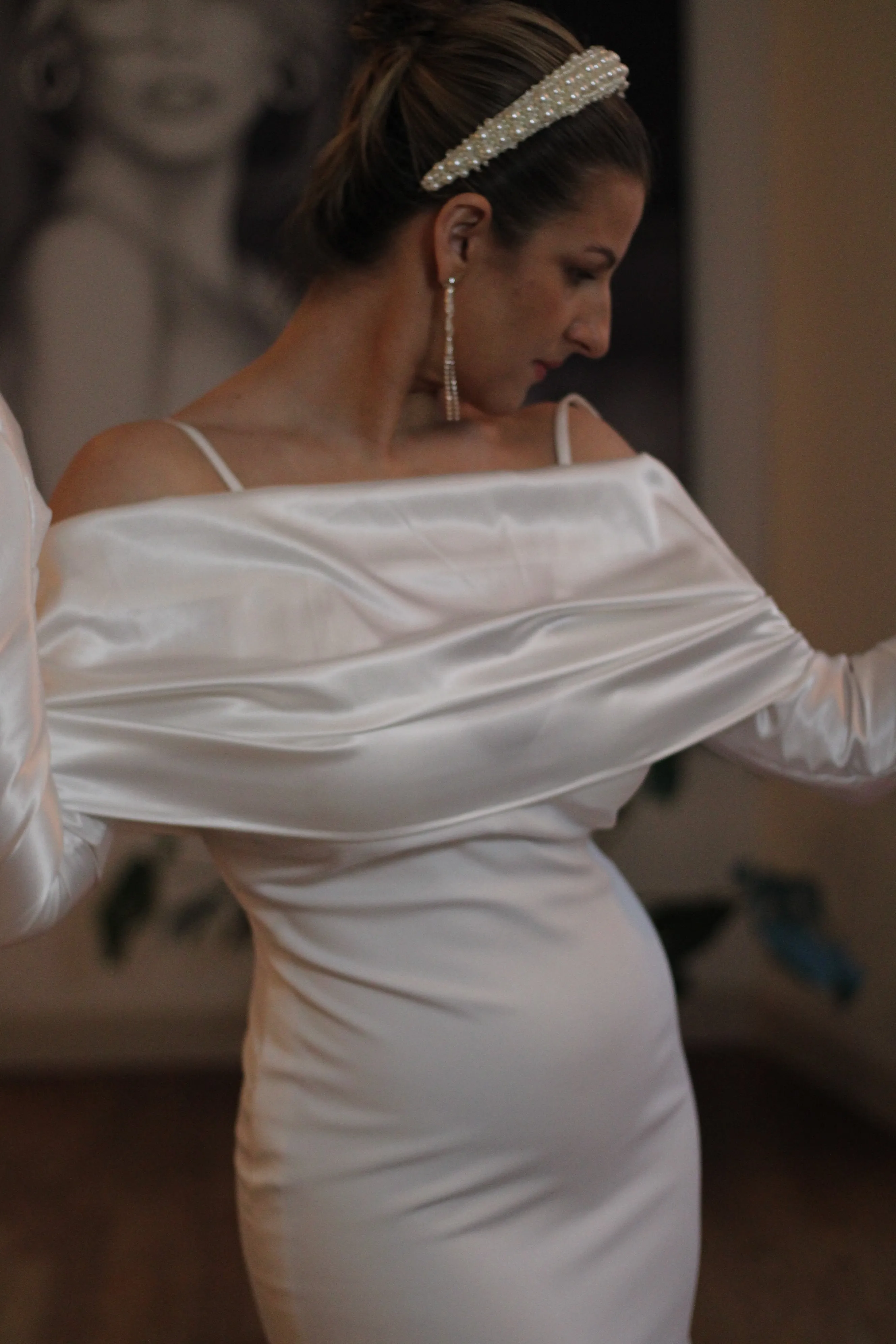 Bridal Satin Wrap