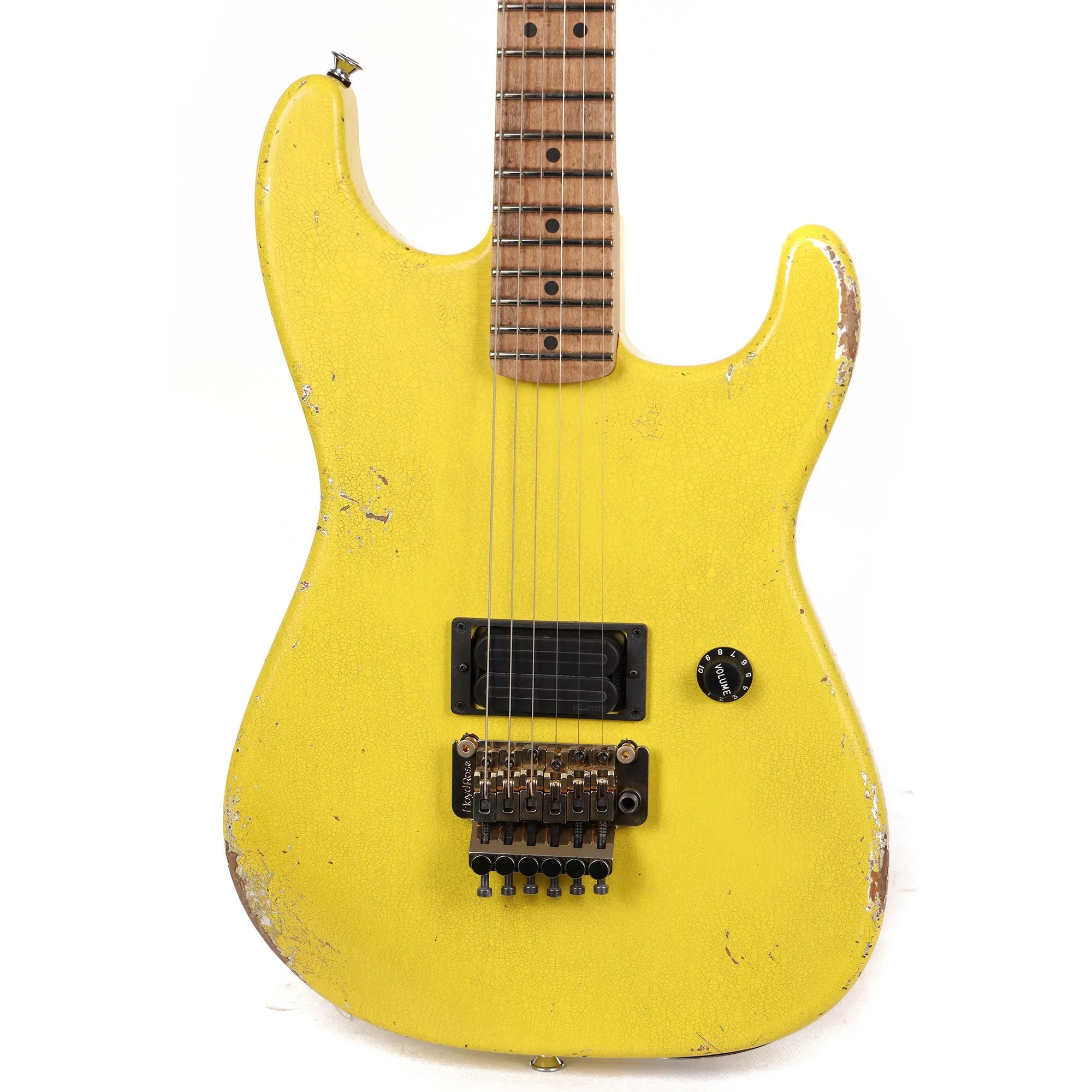 Charvel Custom Shop San Dimas Nitro Aged Graffiti Yellow
