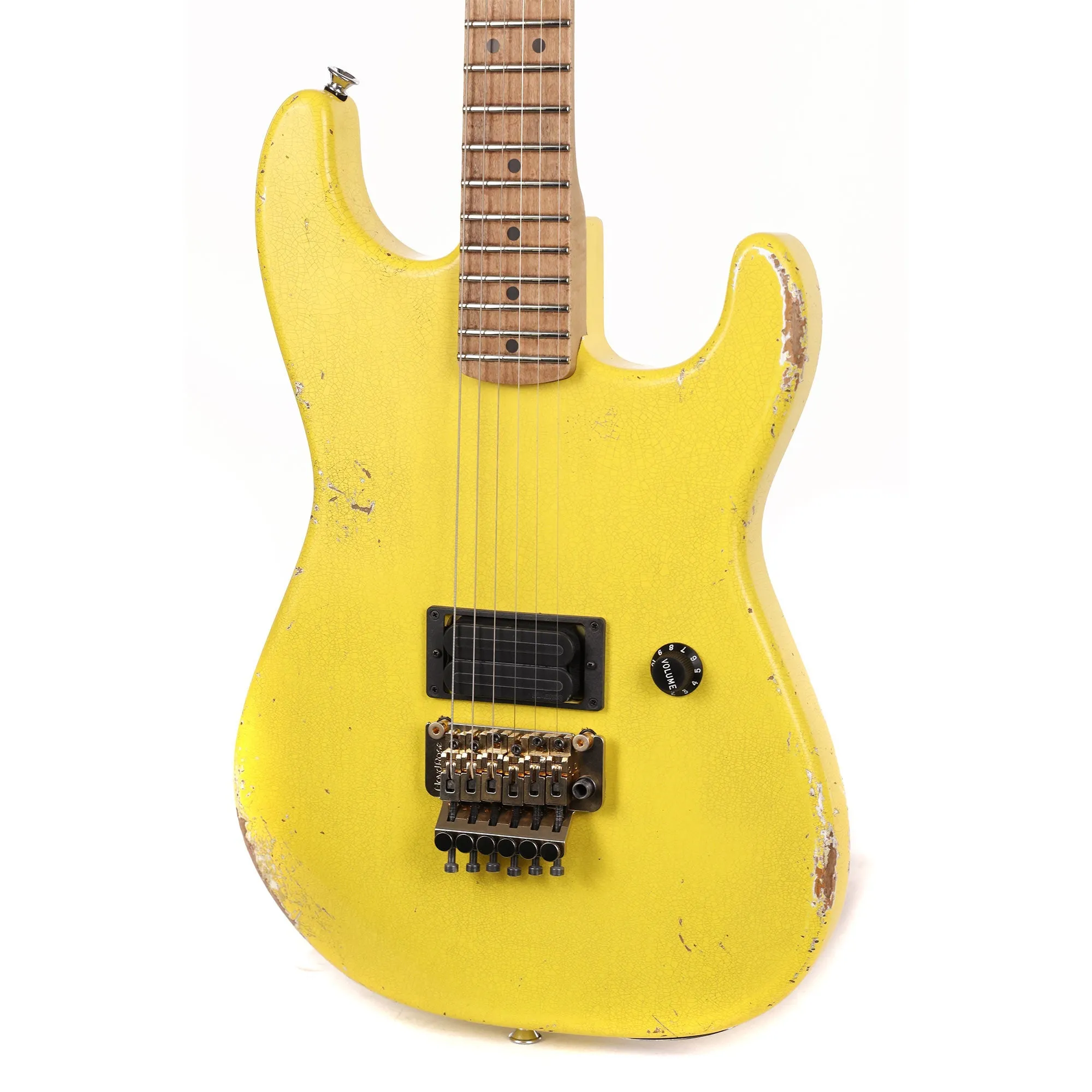 Charvel Custom Shop San Dimas Nitro Aged Graffiti Yellow