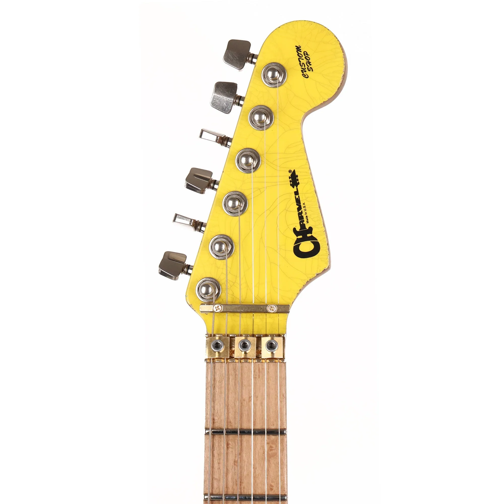 Charvel Custom Shop San Dimas Nitro Aged Graffiti Yellow