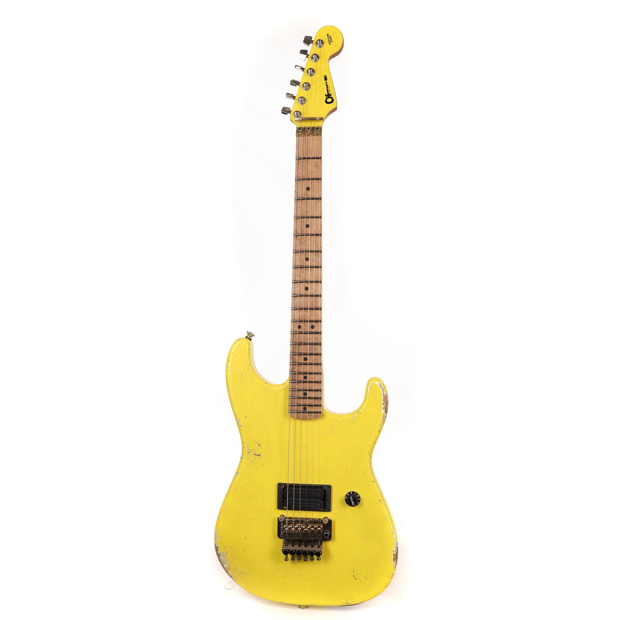 Charvel Custom Shop San Dimas Nitro Aged Graffiti Yellow