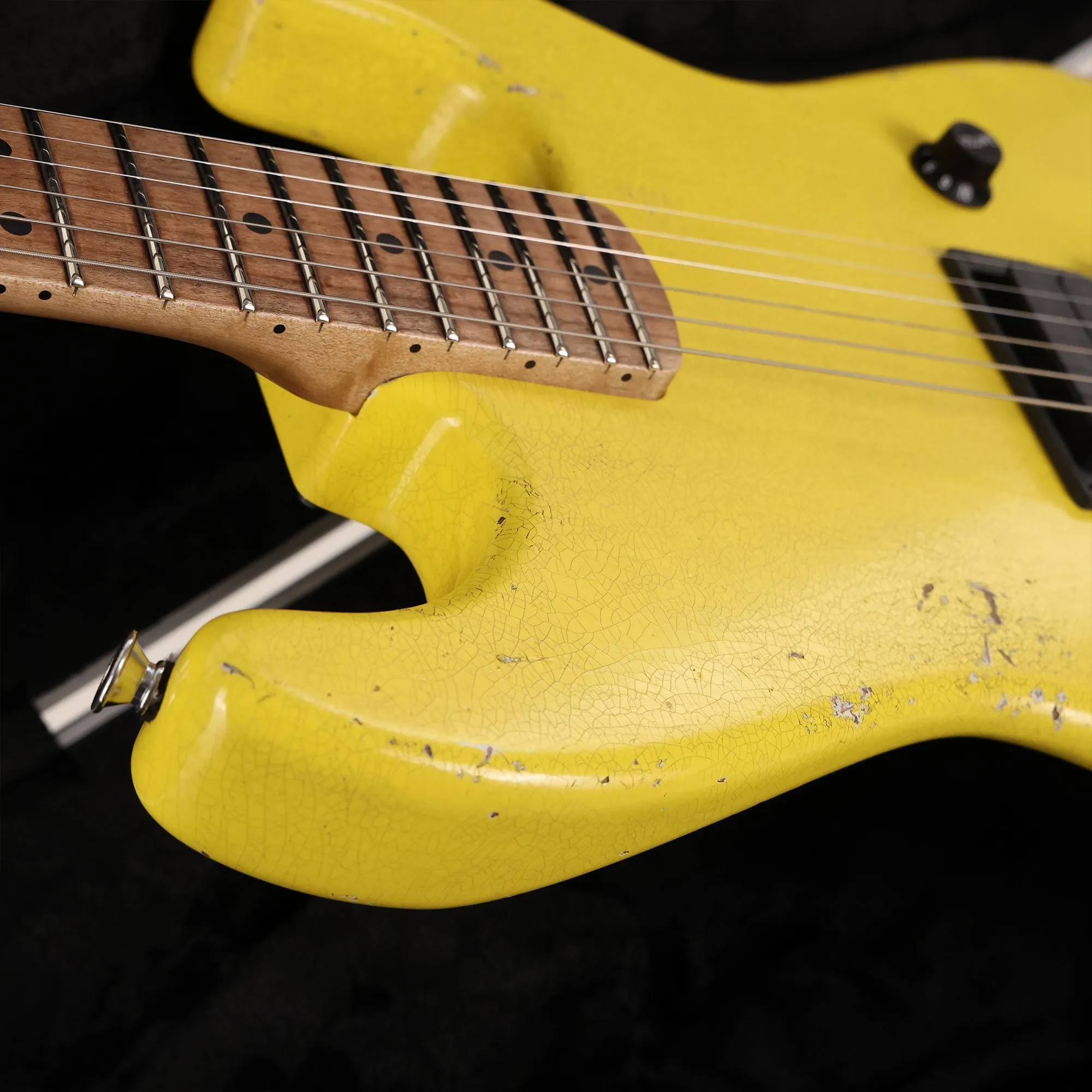 Charvel Custom Shop San Dimas Nitro Aged Graffiti Yellow
