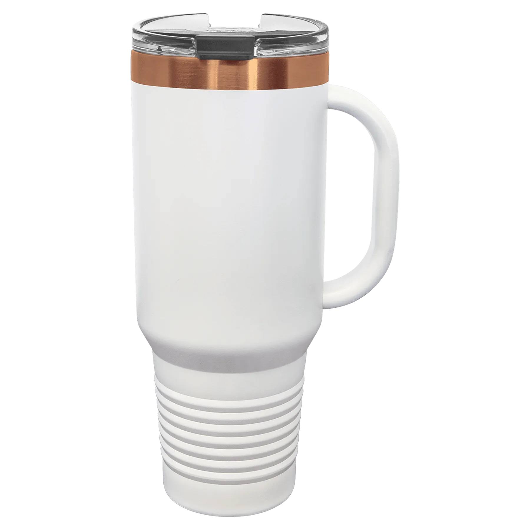 Copper-Ion Plated Polar Camel 40 oz. Travel Mug with Handle, Straw Included