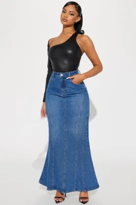 DENIM MAXI SKIRTS