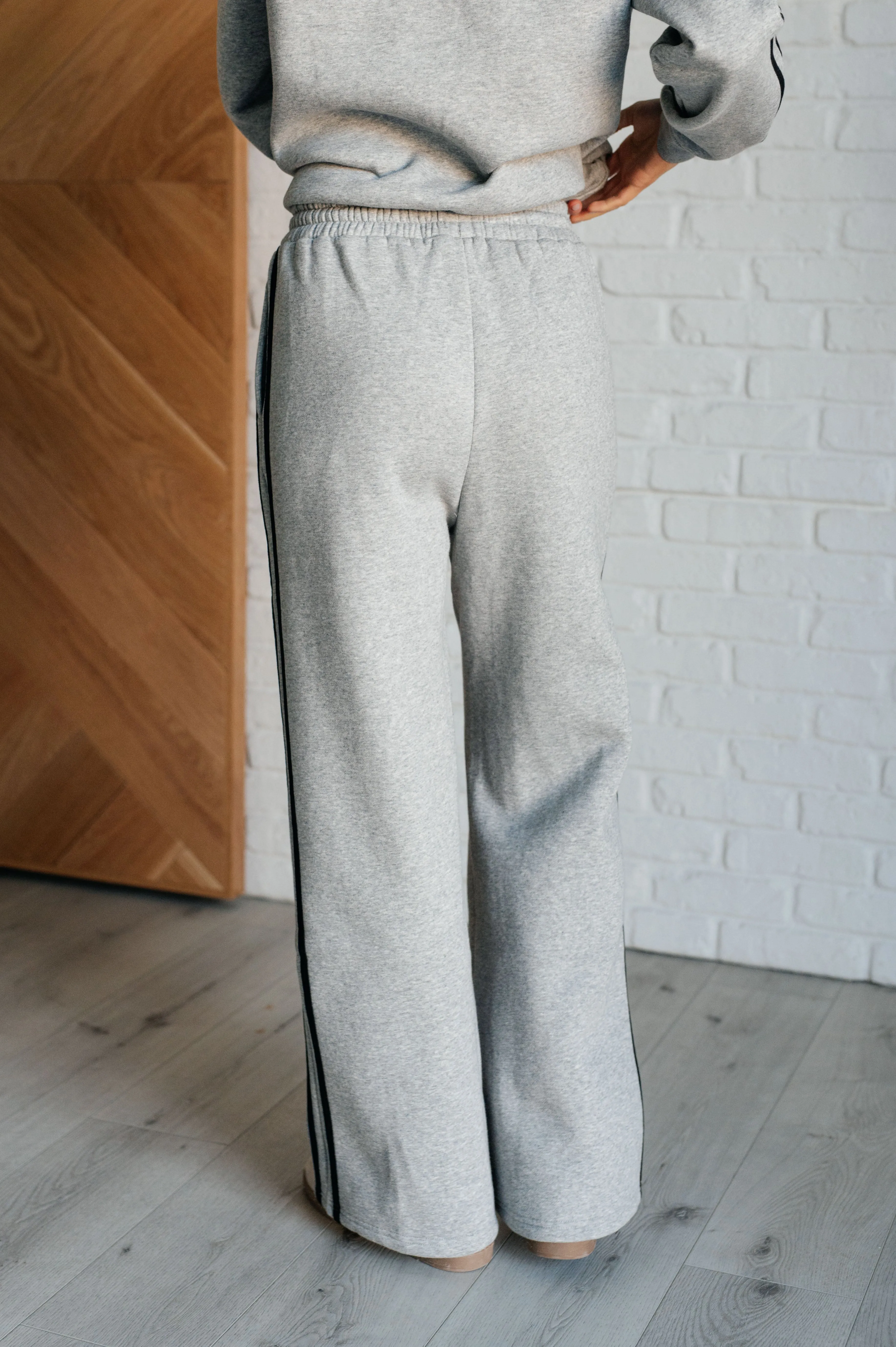 Don't Get Stuck Stripe Detail Sweatpants - 11/14
