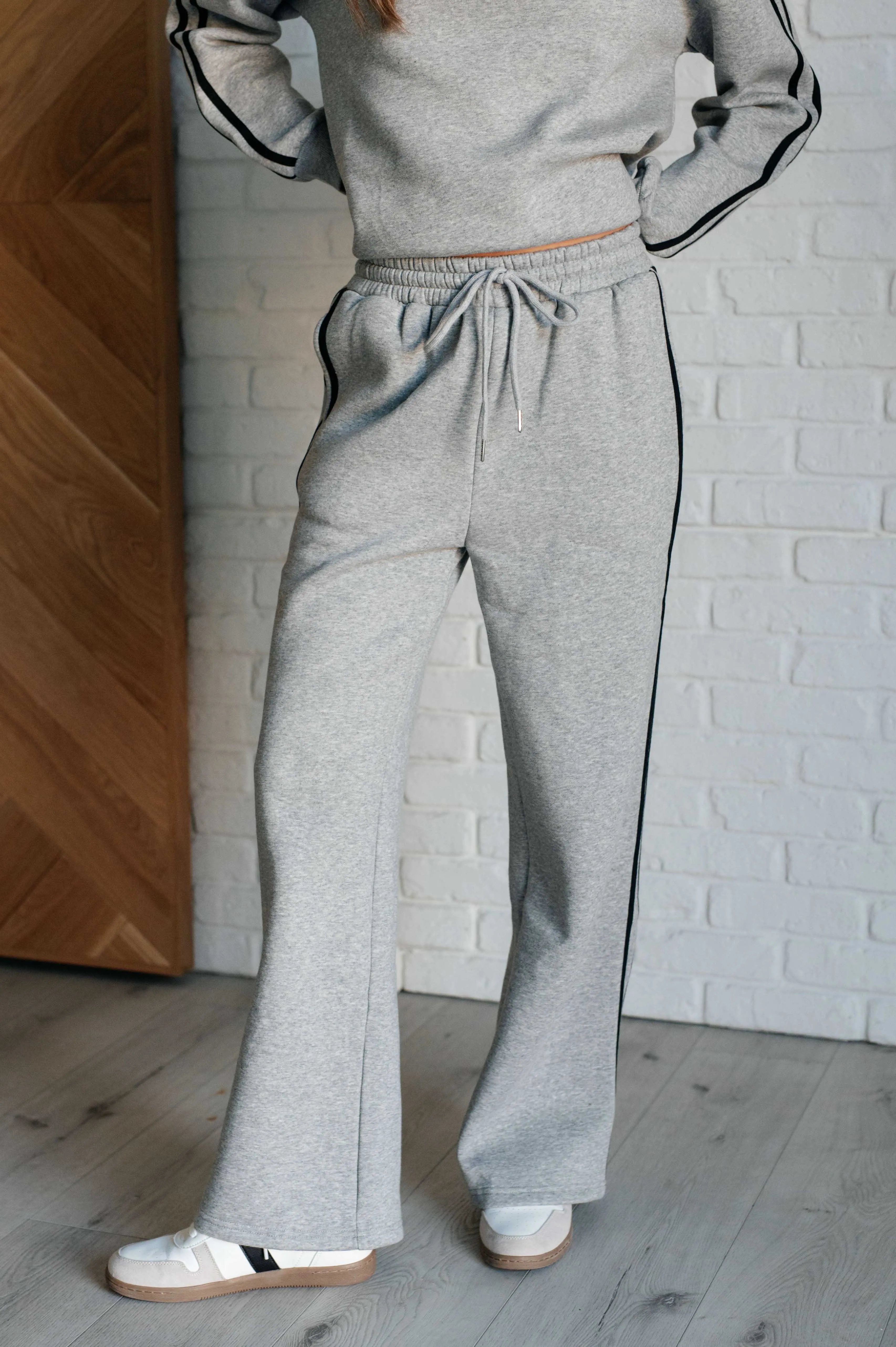 Don't Get Stuck Stripe Detail Sweatpants - 11/14