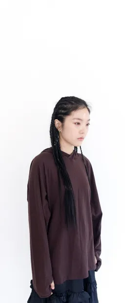 [FAERIE] FW 24 loose layered hoodie