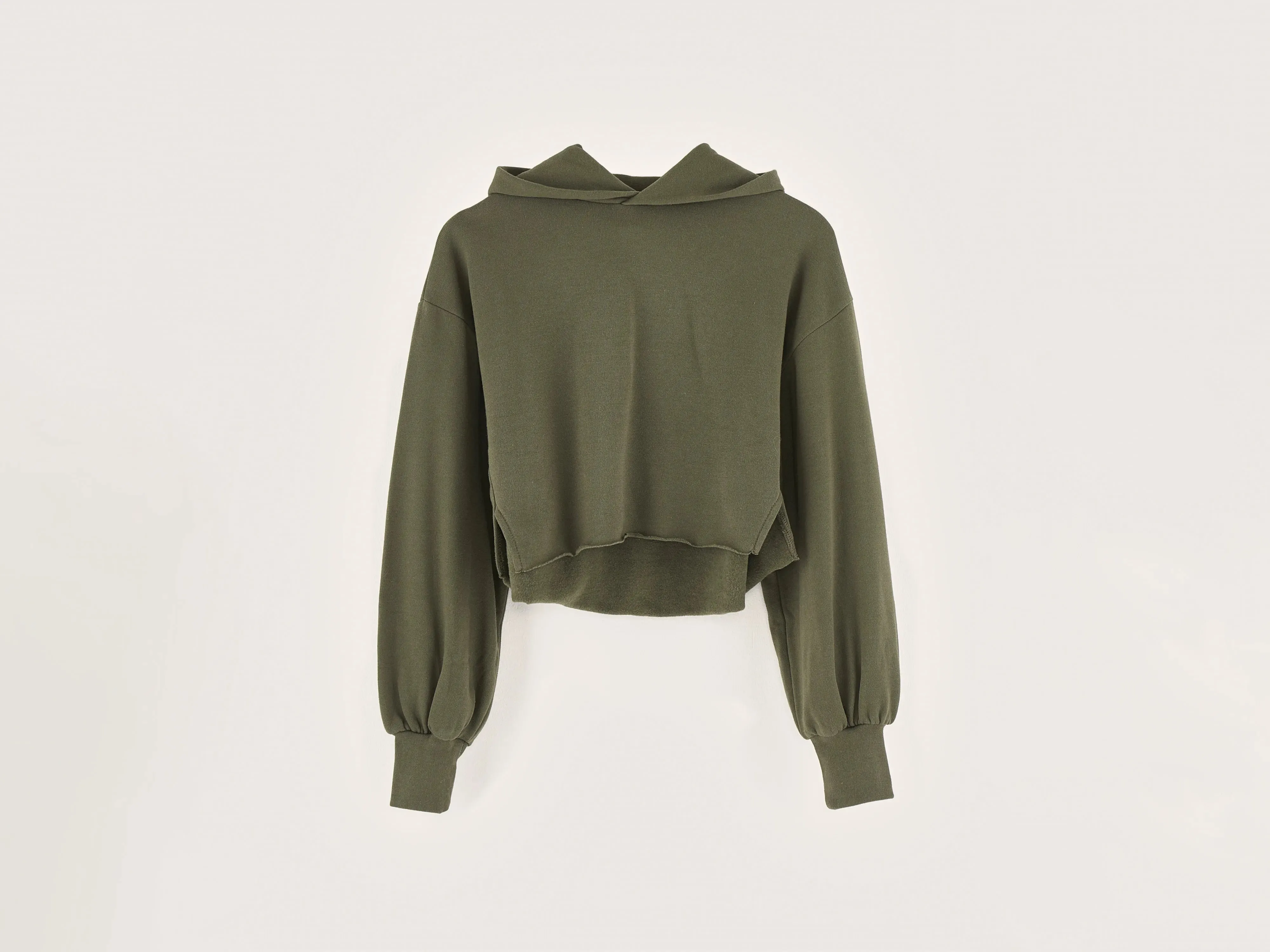 Felico cropped hoodie (242 / G / MOSS)