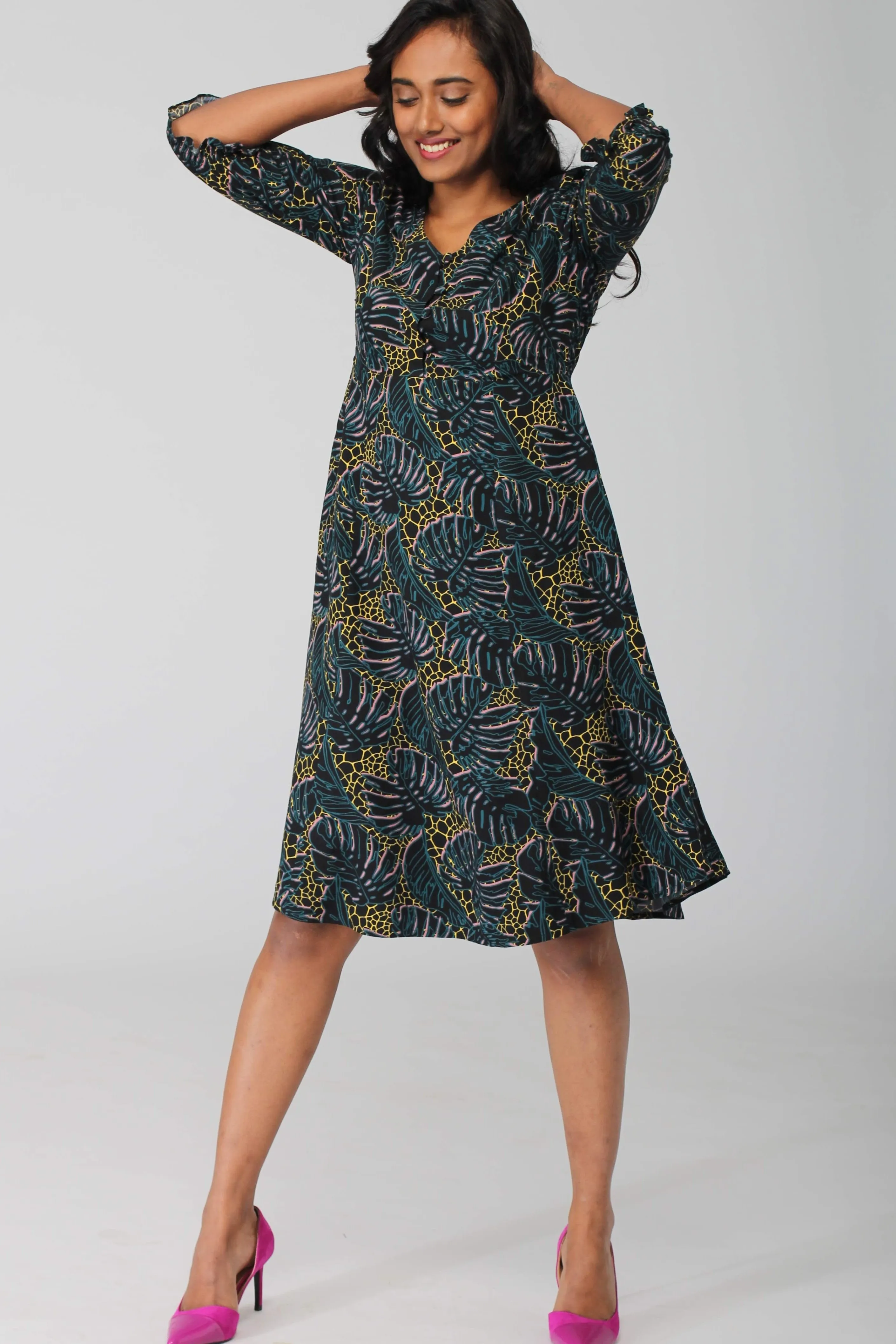 Flores A Line Dress