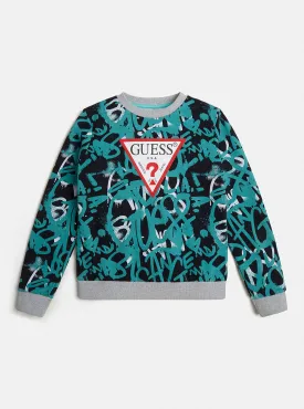Graffiti Print Logo Active Jumper (7-16)