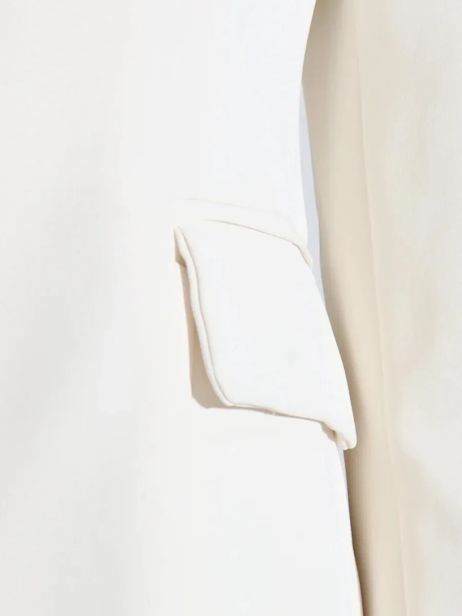 HEYFANCYSTYLE Off-Shoulder Blazer Blouse