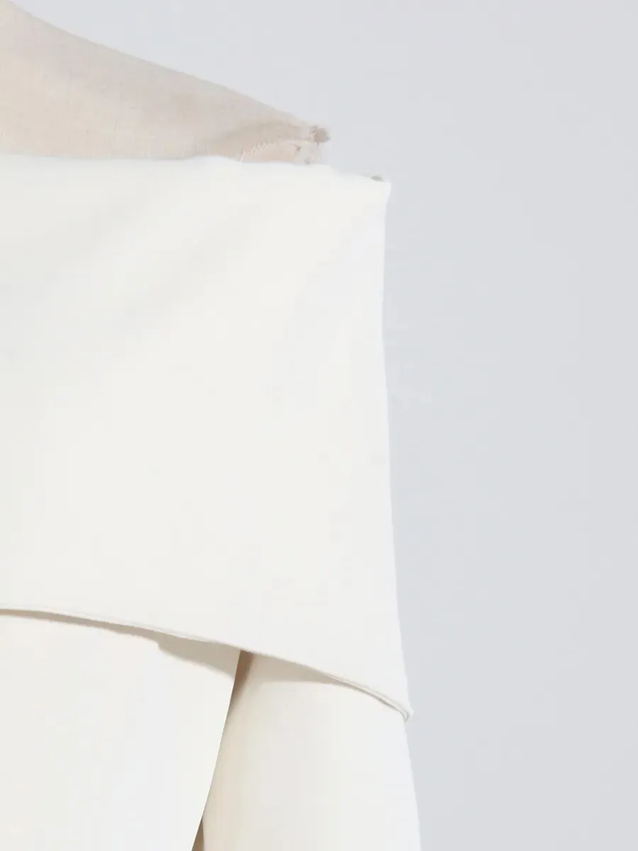 HEYFANCYSTYLE Off-Shoulder Blazer Blouse
