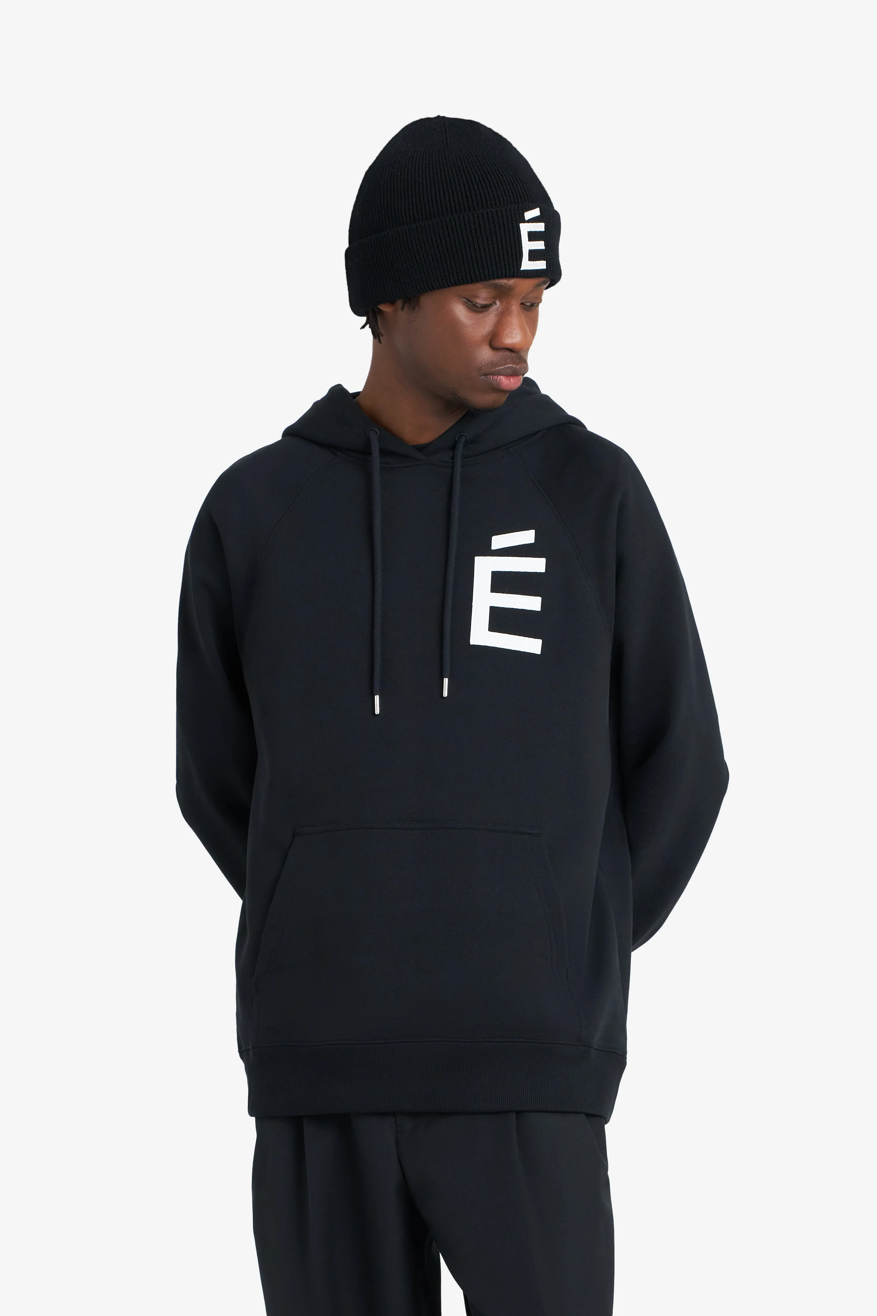 LOOSE HOODIE BIG É BLACK