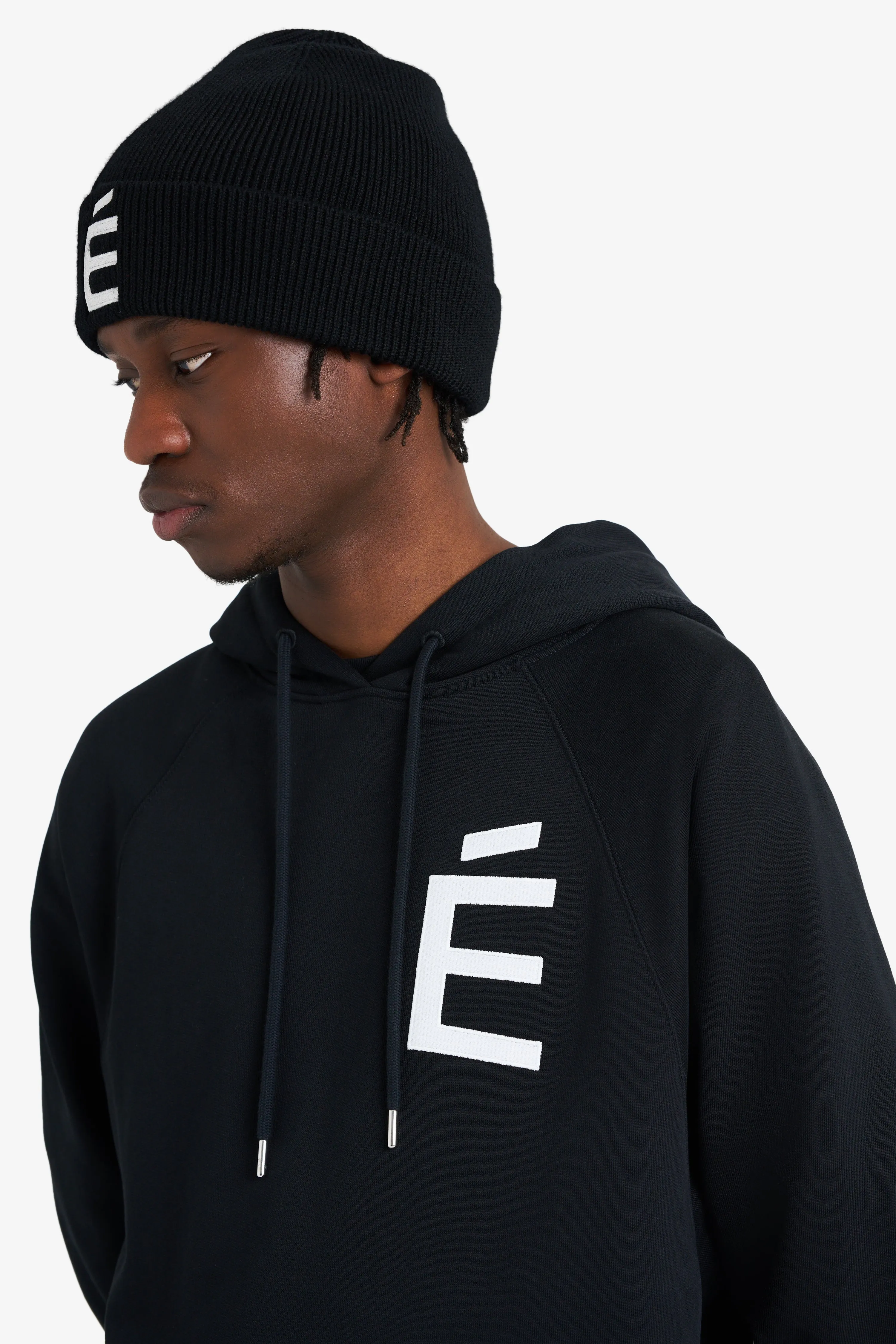 LOOSE HOODIE BIG É BLACK