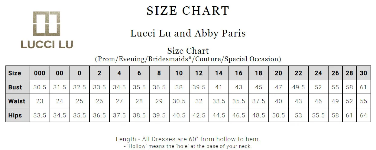 Lucci Lu COUTURE 8027 Rose Gold Embroidered Tulle A-Line Dress