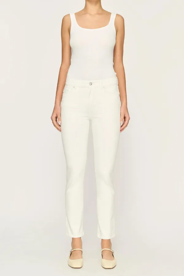 Mara Straight Mid White