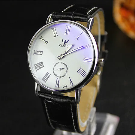 Mens Watches Top Brand Luxury Leather Strap Watch Men QuartzWatch clock men Fashion Military Casual Sport Wrist watch