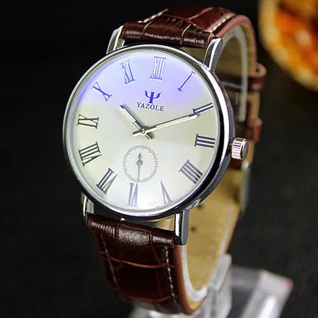 Mens Watches Top Brand Luxury Leather Strap Watch Men QuartzWatch clock men Fashion Military Casual Sport Wrist watch