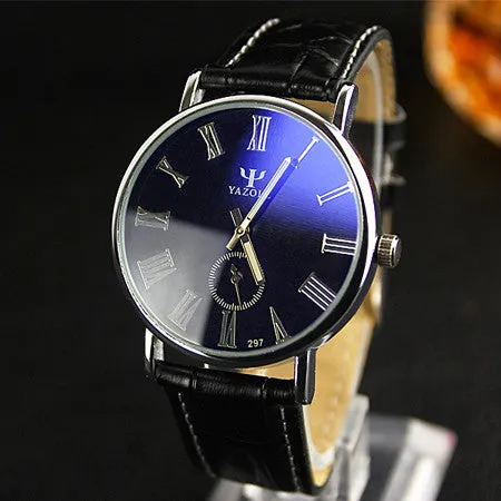 Mens Watches Top Brand Luxury Leather Strap Watch Men QuartzWatch clock men Fashion Military Casual Sport Wrist watch