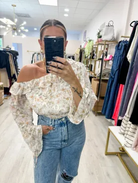 Off Shoulder Frill Blouse
