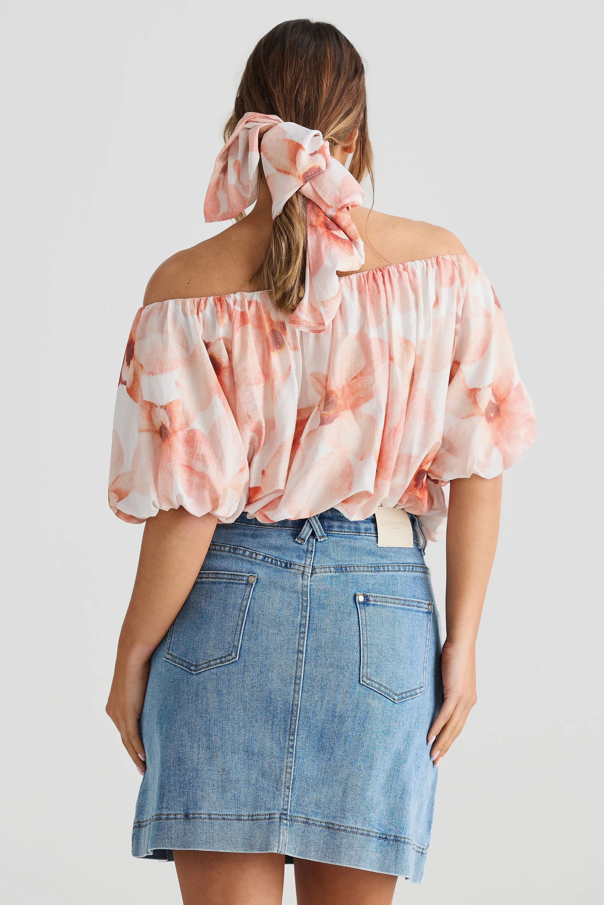 Off the Shoulder Blouse - Pink Orchid