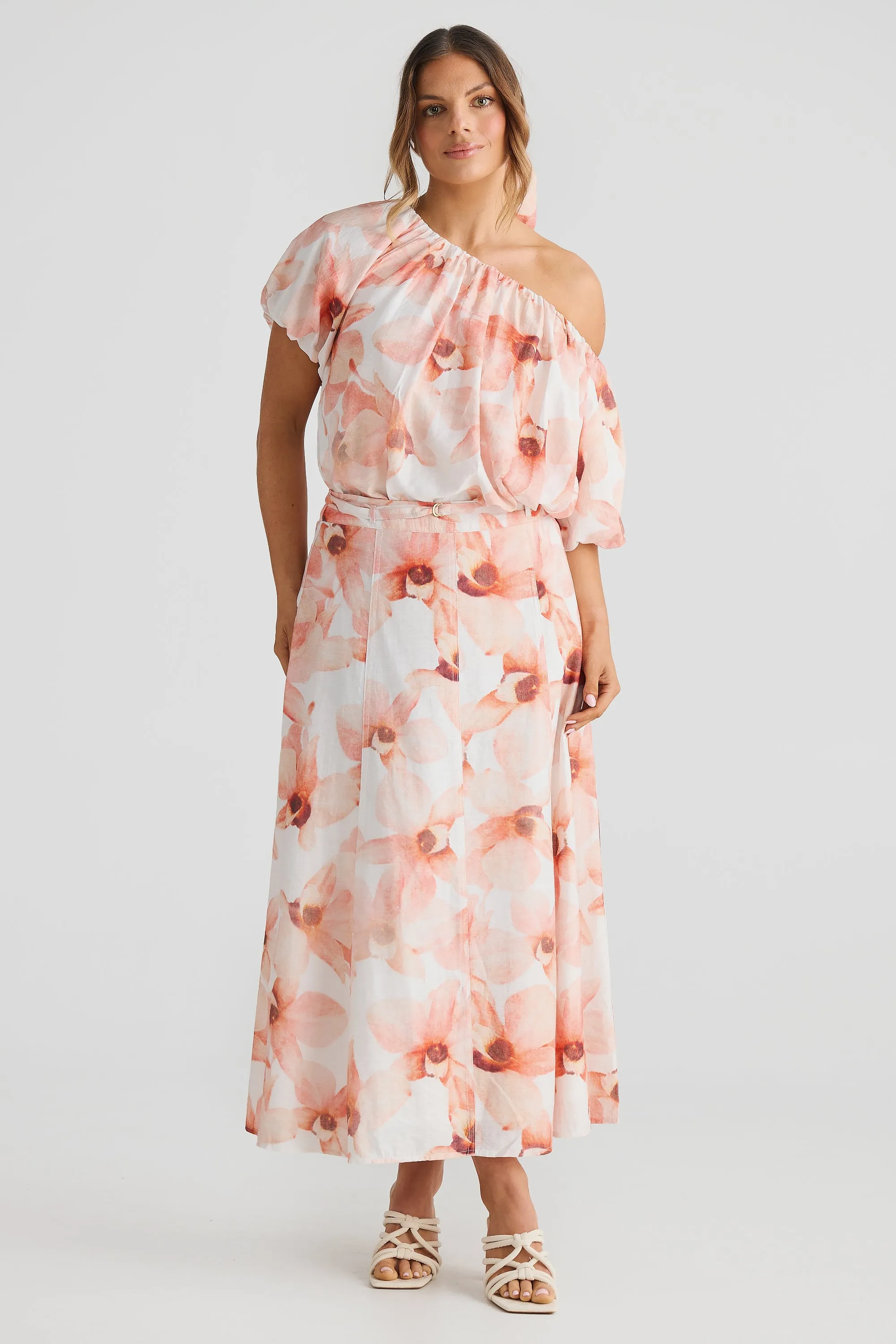 Off the Shoulder Blouse - Pink Orchid
