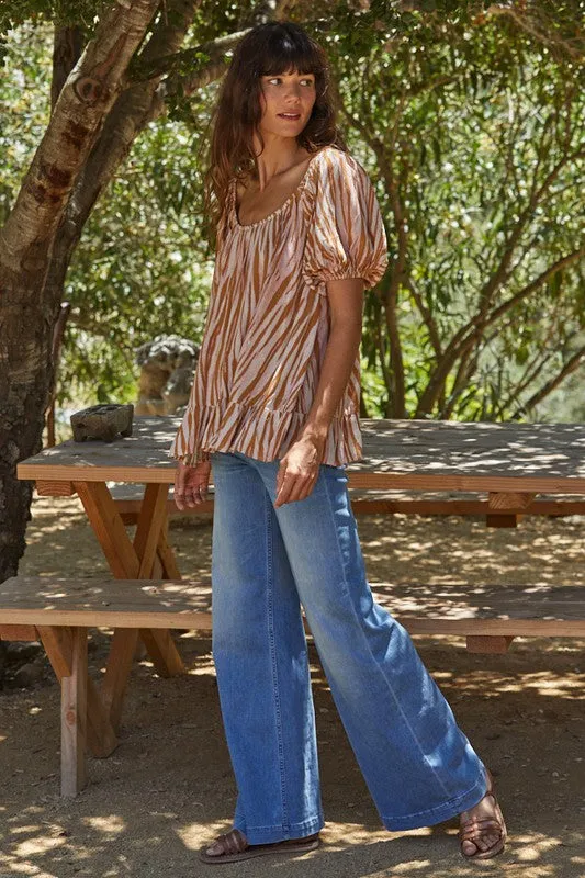 OFF THE SHOULDER SCOOP NECK TOP