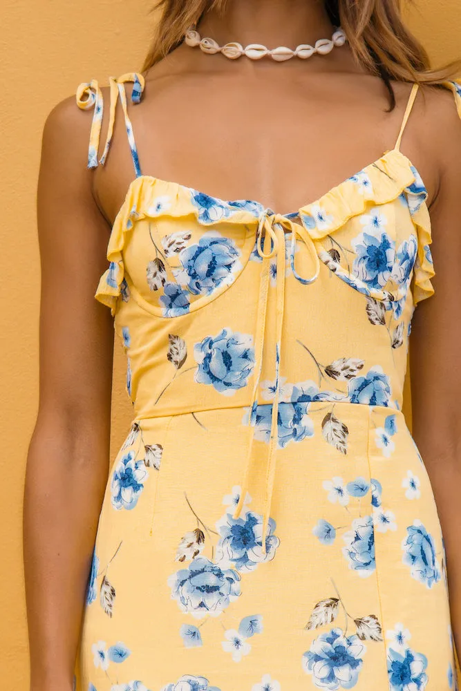 Olivera Maxi Dress Yellow