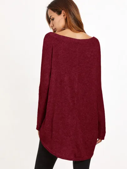 Oversize off the shoulder blouse