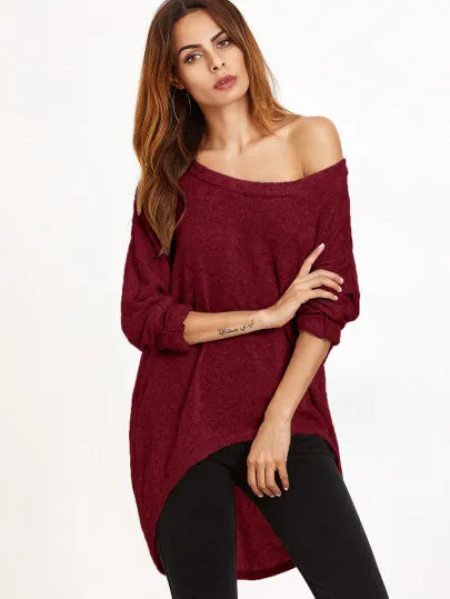 Oversize off the shoulder blouse