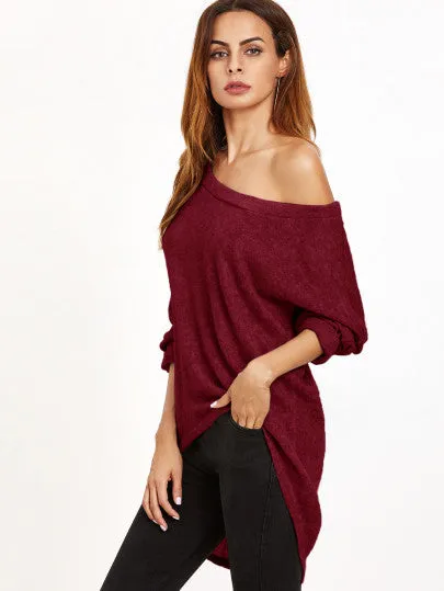 Oversize off the shoulder blouse