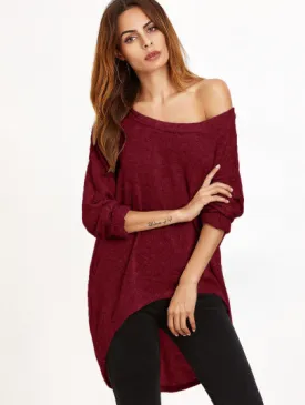 Oversize off the shoulder blouse